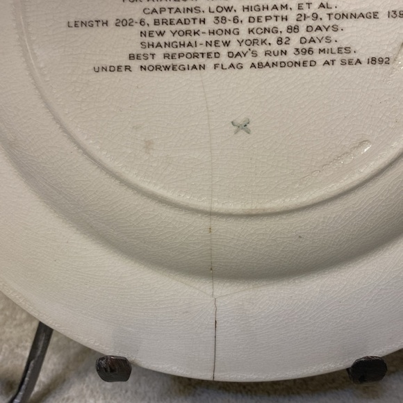 Wedgwood The American Clipper Ship Plate "N. B. Palmer" - Picture 6 of 6